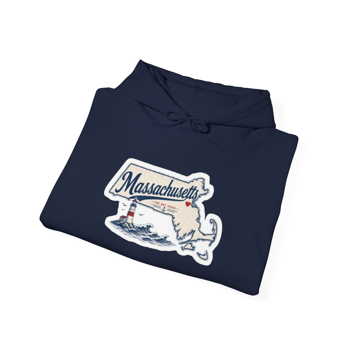 Massachusetts Map Souvenir Hoodie
