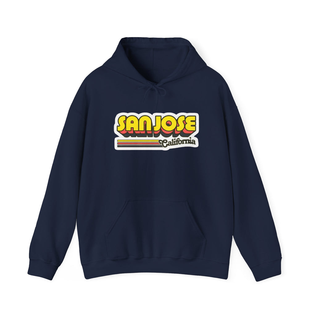 San Jose California Retro Graphic Hoodie