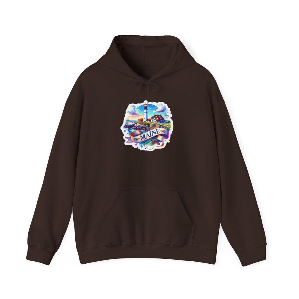 Maine Coastal Adventure Graphic Hoodie