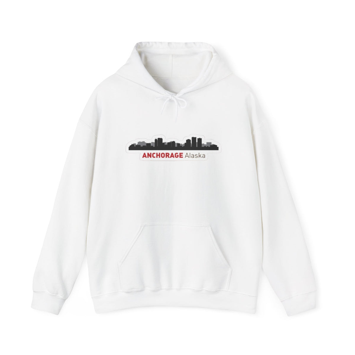 Anchorage Alaska Skyline Hoodie