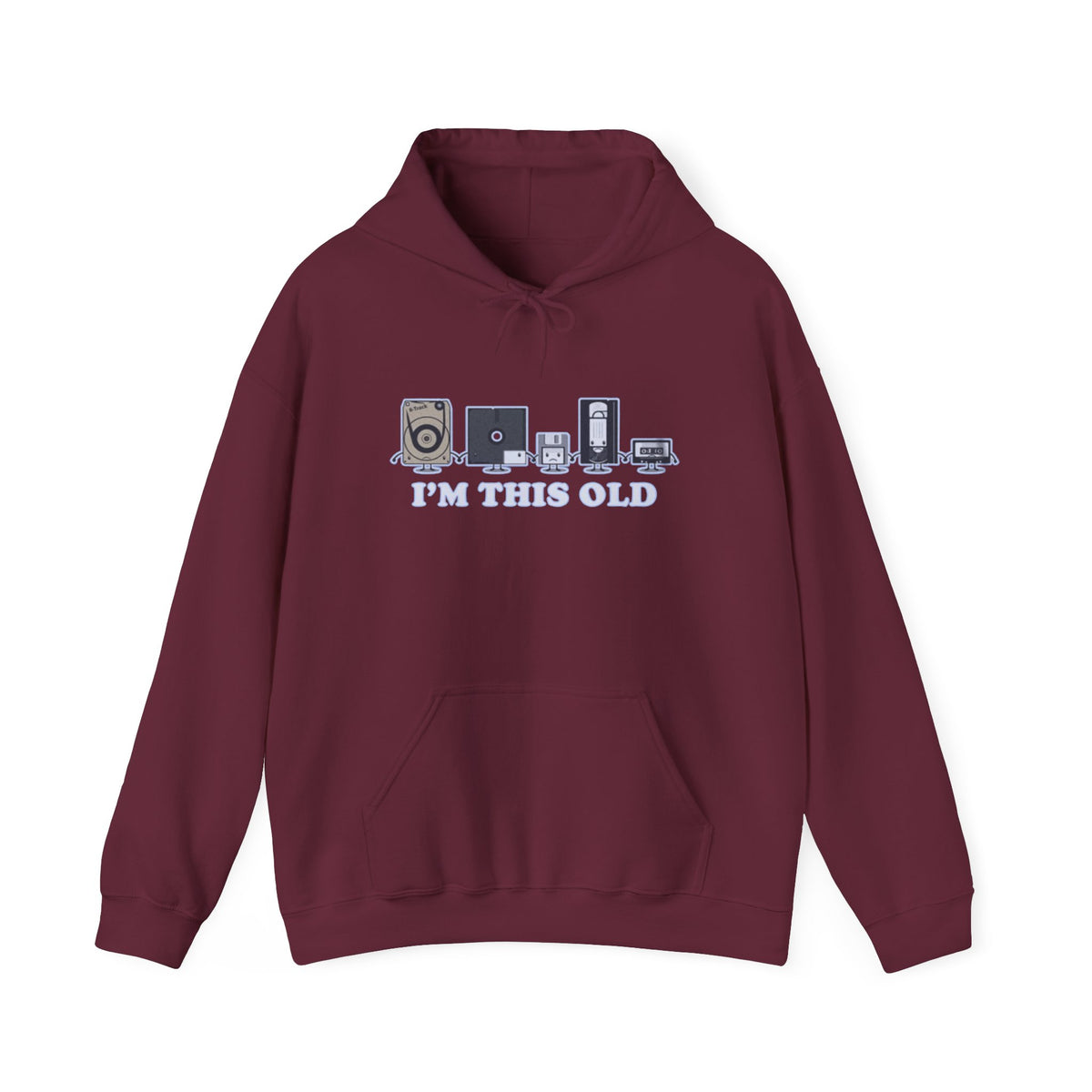 I’m This Old Funny Vintage-Inspired Unisex Hoodie
