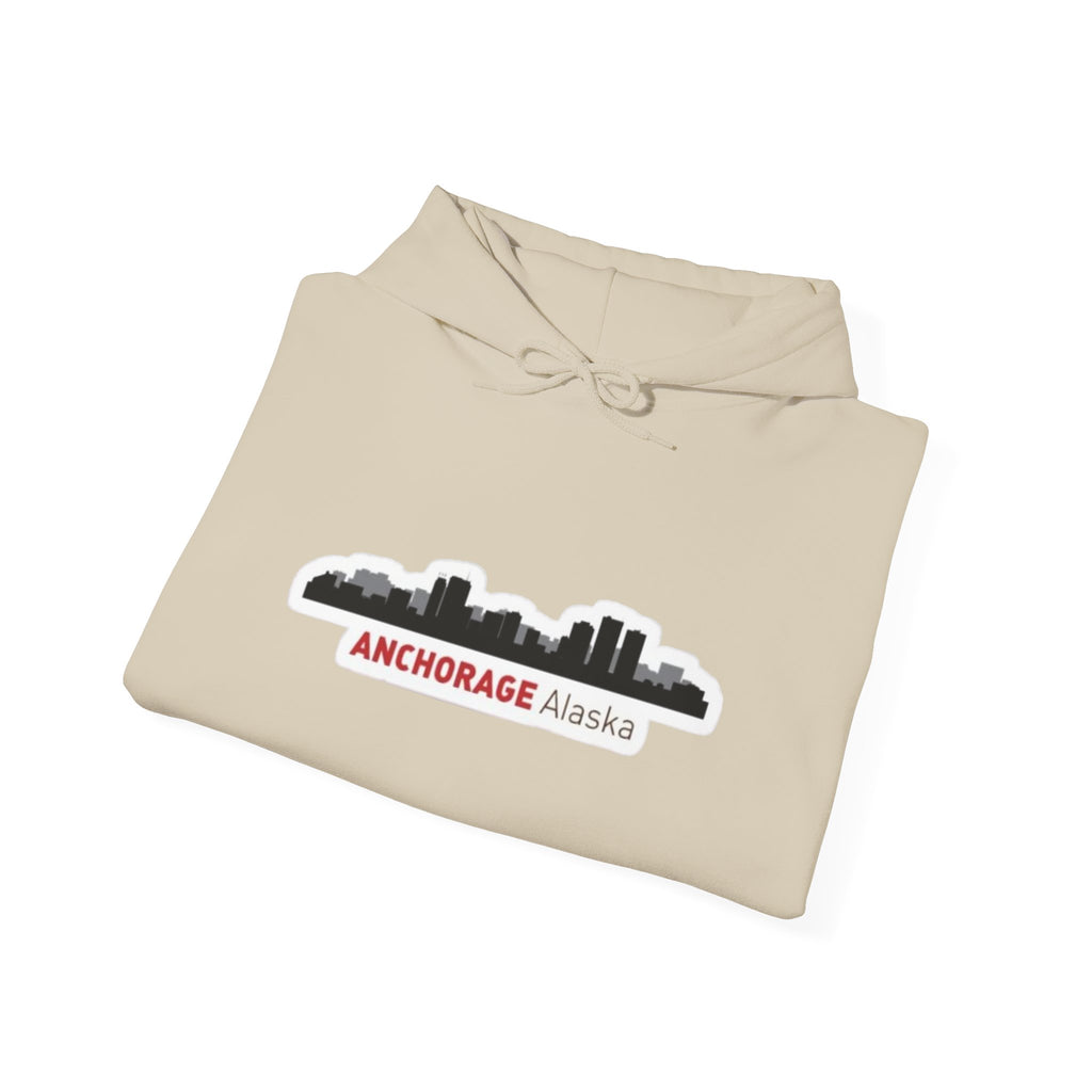 Anchorage Alaska Skyline Hoodie