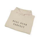 Real Over Perfect Inspirational Hoodie