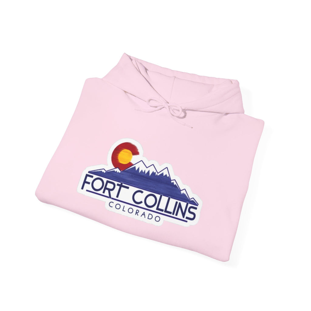 Fort Collins Colorado Mountain Logo Hoodie