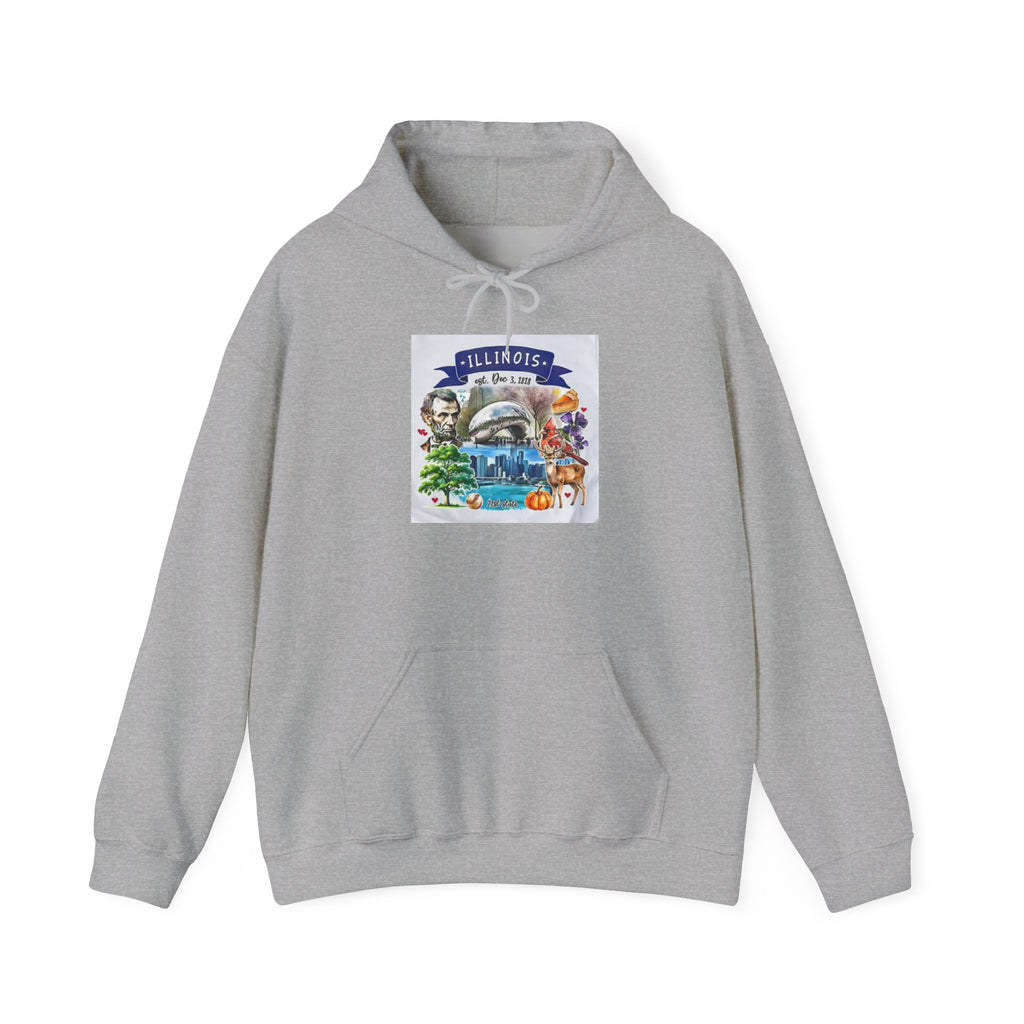 llinois State Themes and Landmarks Hoodie