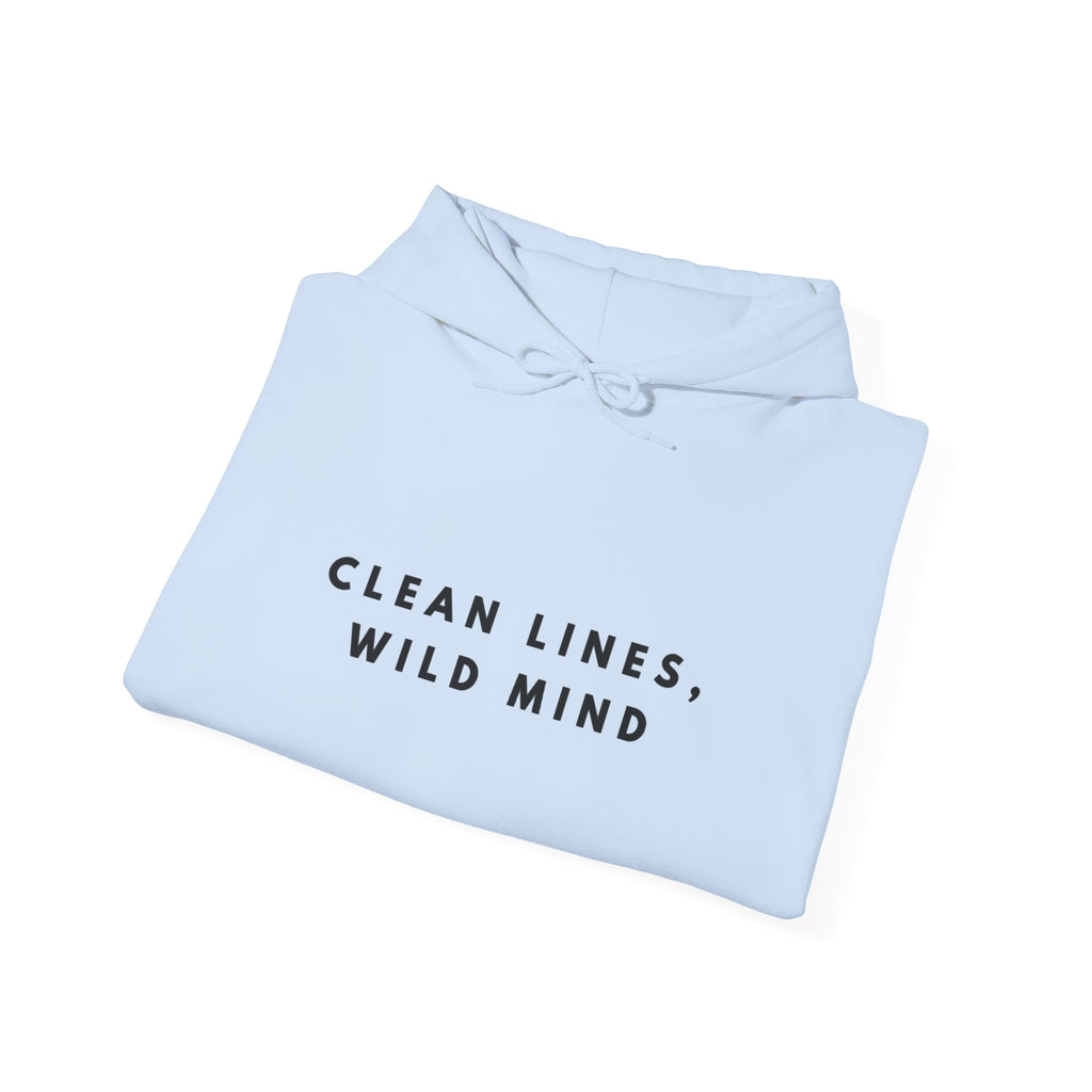 Clean Lines Wild Mind Minimalist Hoodie