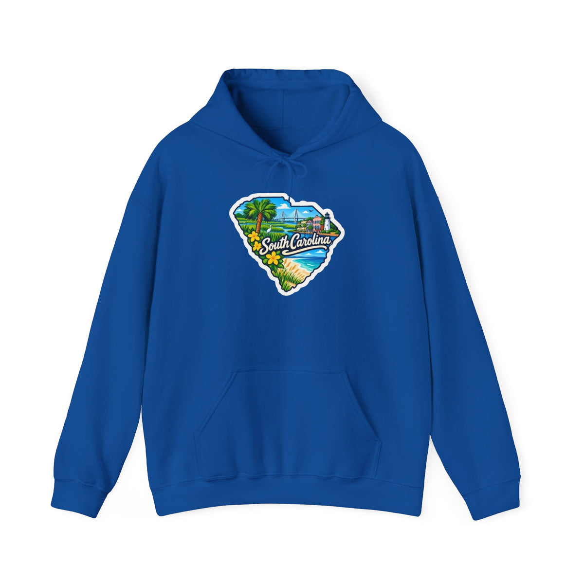 South Carolina Map Hooded Sweatshirt
