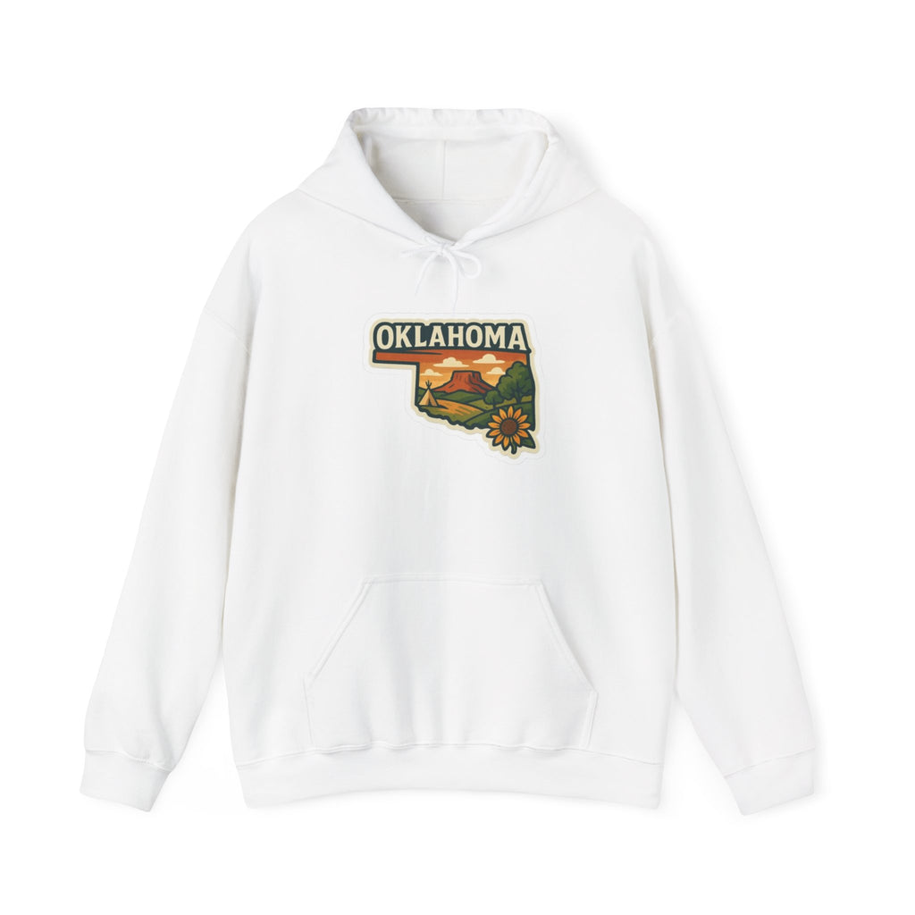 Oklahoma State Map Hoodie