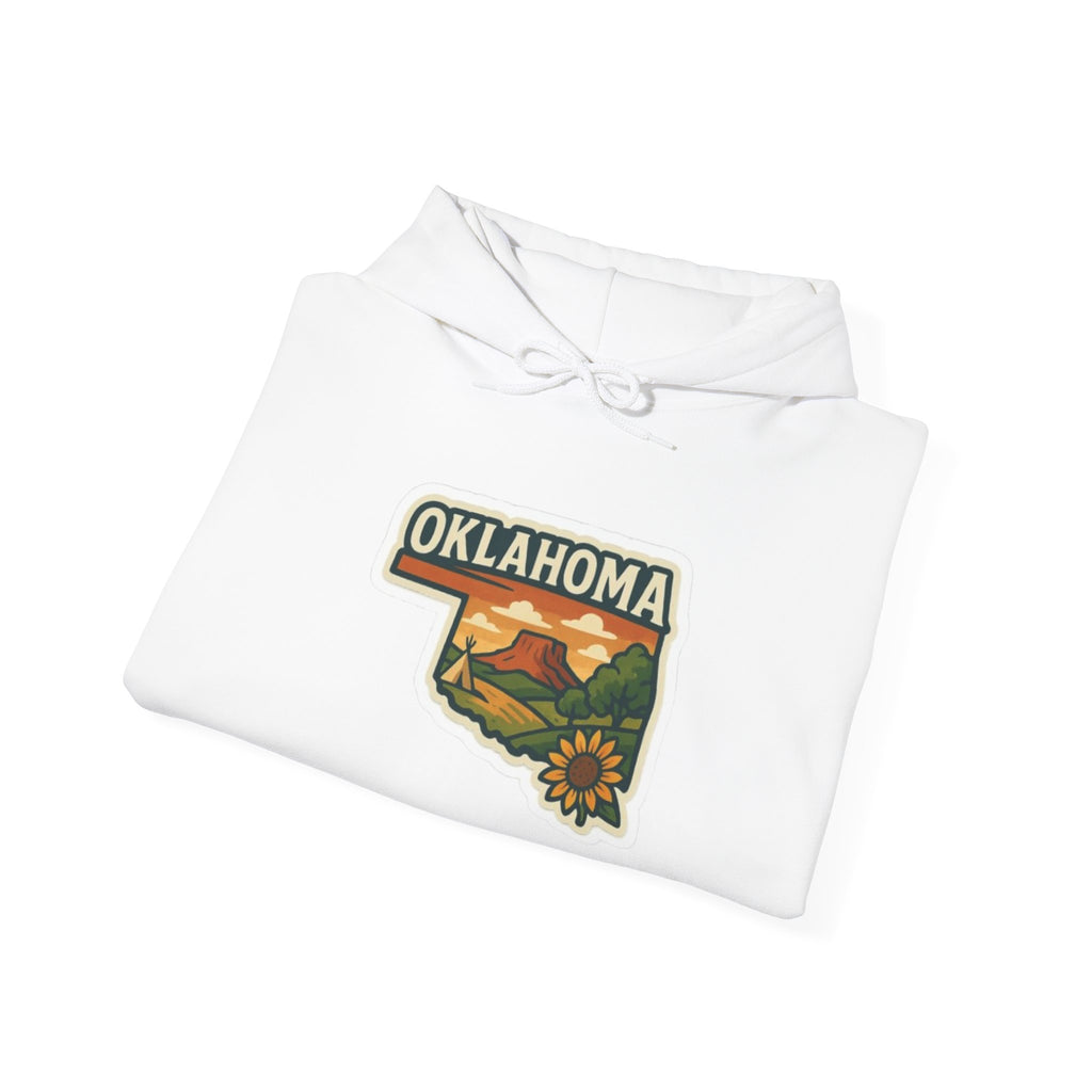 Oklahoma State Map Hoodie