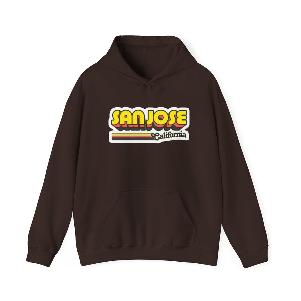 San Jose California Retro Graphic Hoodie