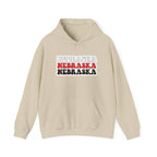 Nebraska Stacked Text Hoodie