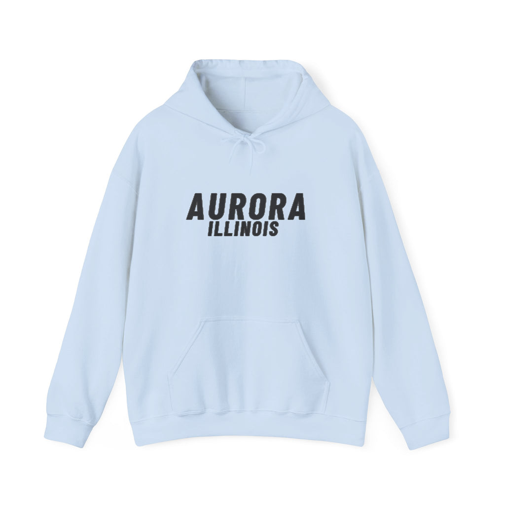 Aurora Illinois Text Hoodie