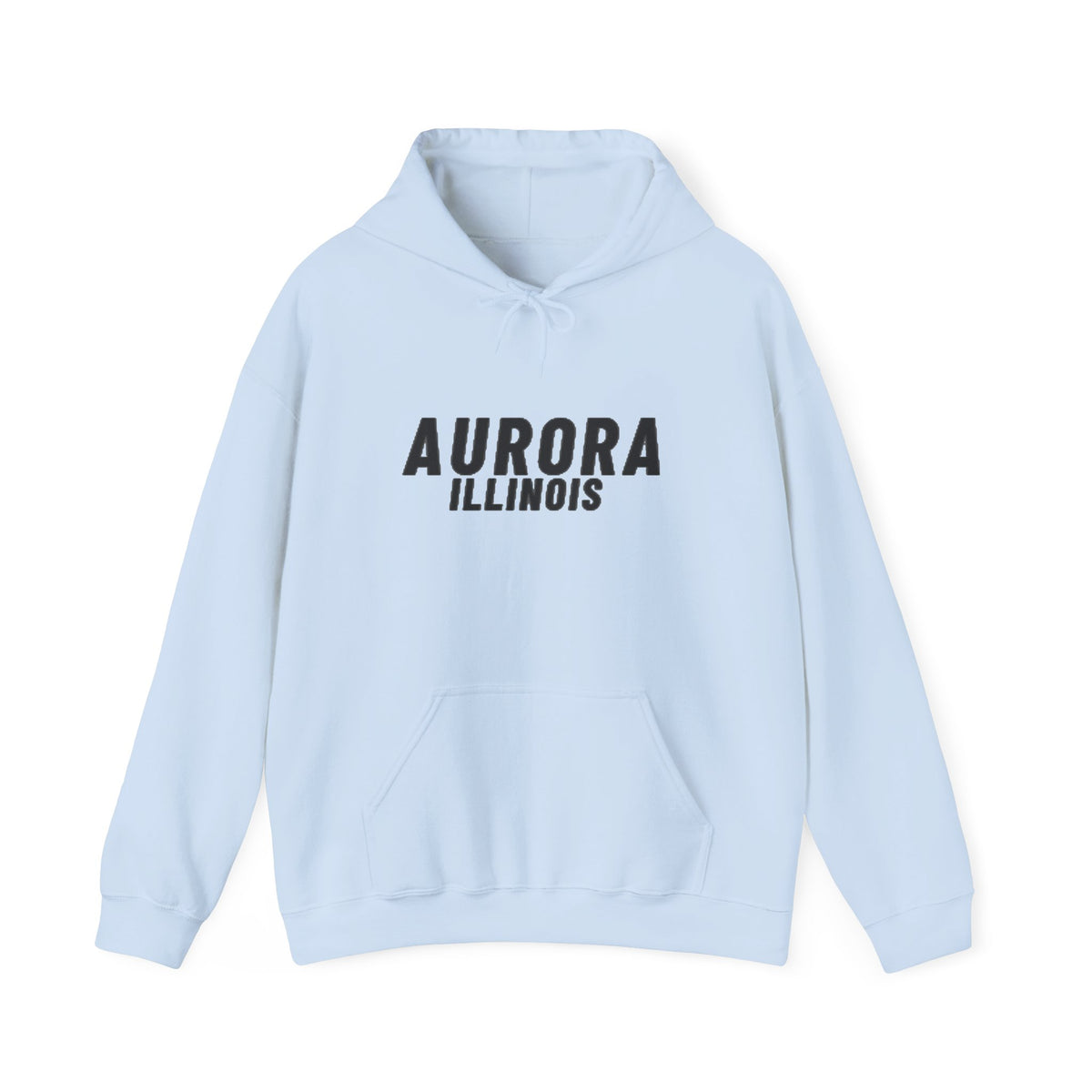 Aurora Illinois Text Hoodie