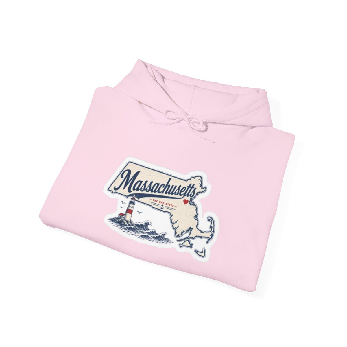 Massachusetts Map Souvenir Hoodie