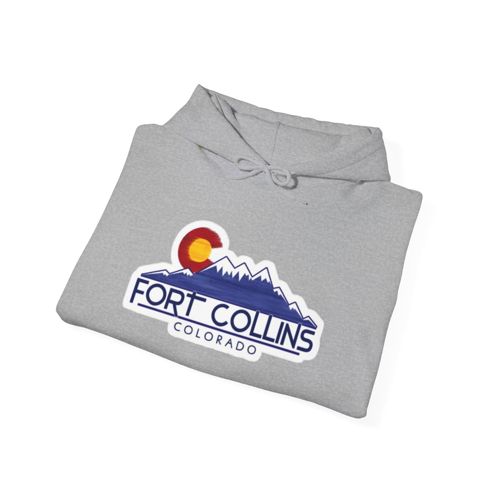 Fort Collins Colorado Mountain Logo Hoodie