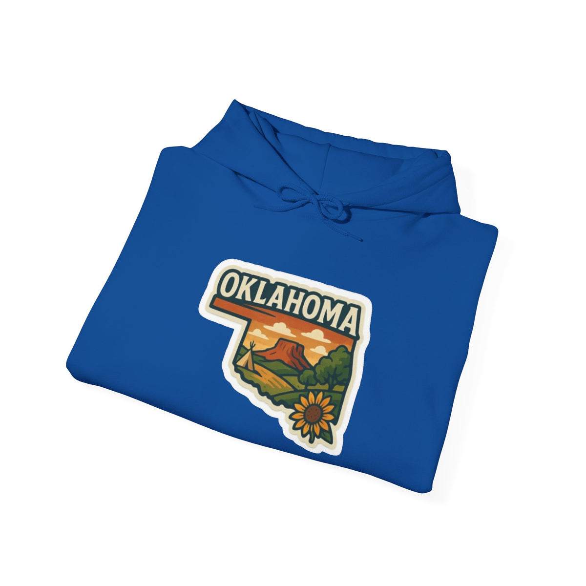 Oklahoma State Map Hoodie
