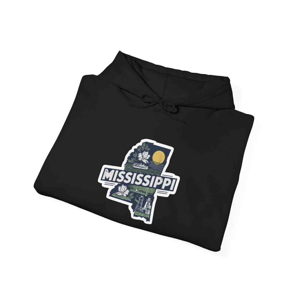 Mississippi Map Pullover Hoodie
