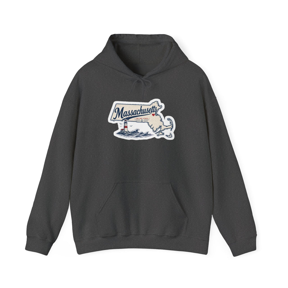 Massachusetts Map Souvenir Hoodie