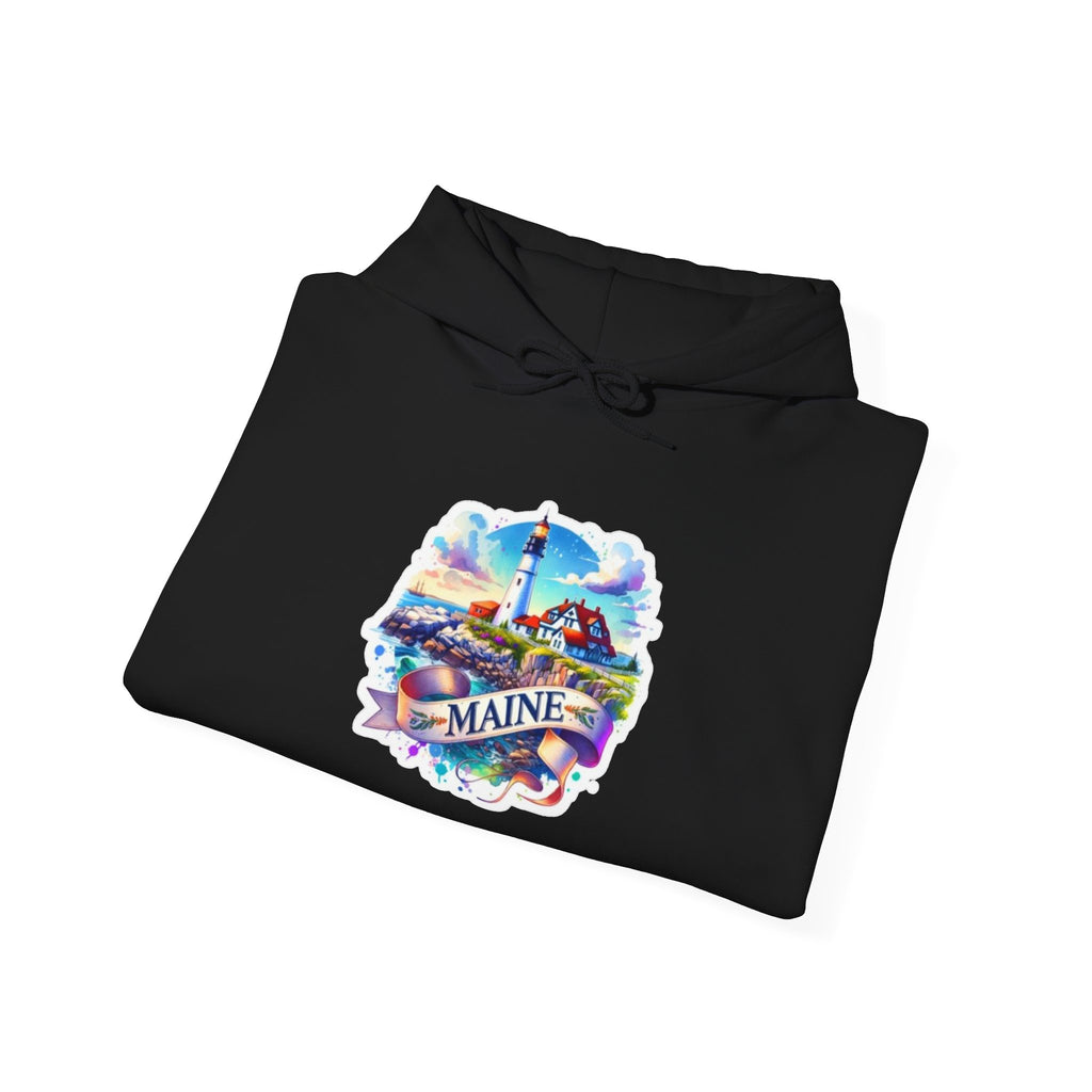 Maine Coastal Adventure Graphic Hoodie