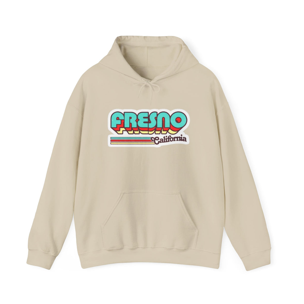 Fresno California Retro Graphic Hoodie