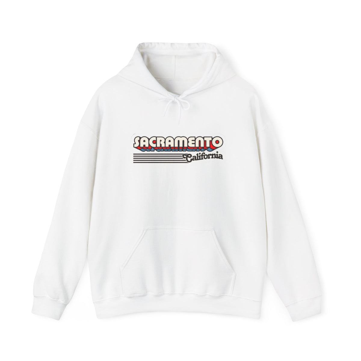 Sacramento California Retro Graphic Hoodie