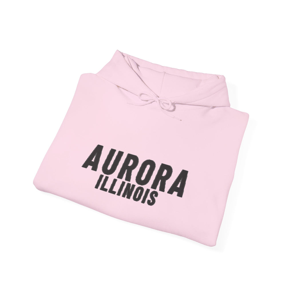 Aurora Illinois Text Hoodie