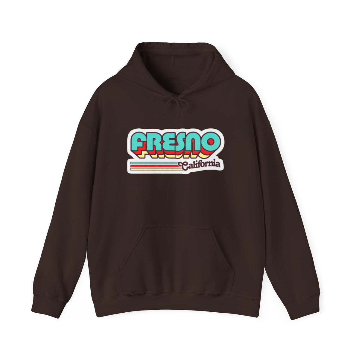 Fresno California Retro Graphic Hoodie