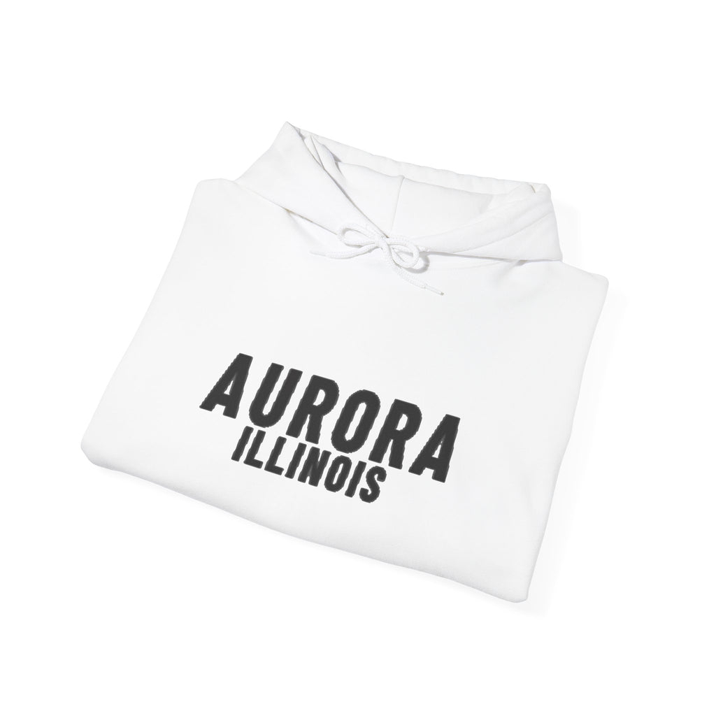 Aurora Illinois Text Hoodie