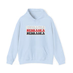 Nebraska Stacked Text Hoodie