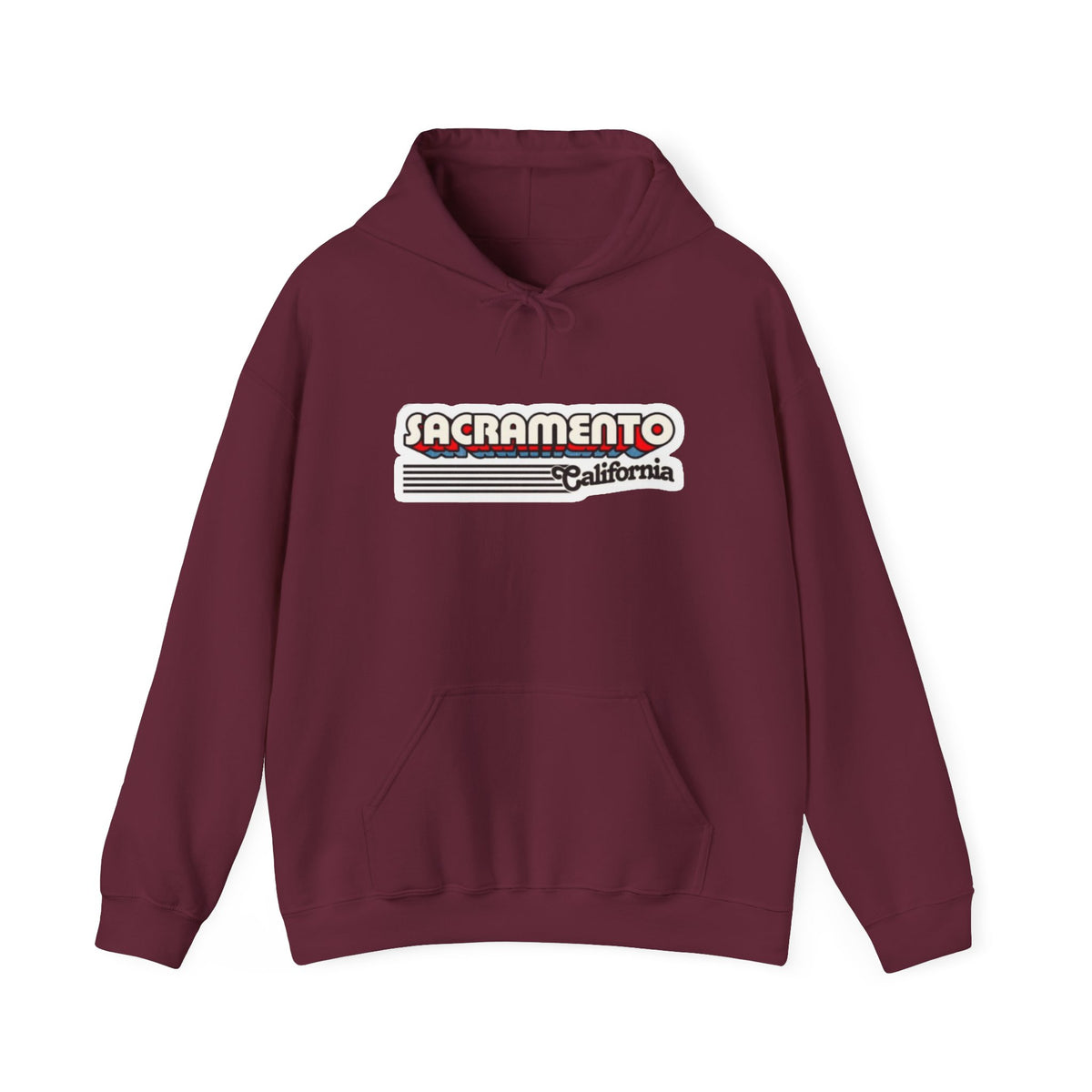 Sacramento California Retro Graphic Hoodie