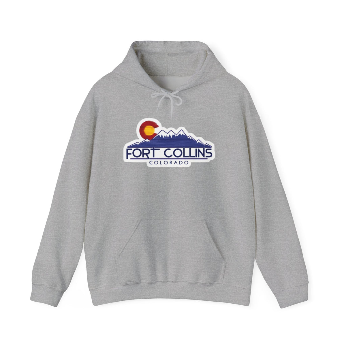 Fort Collins Colorado Mountain Logo Hoodie