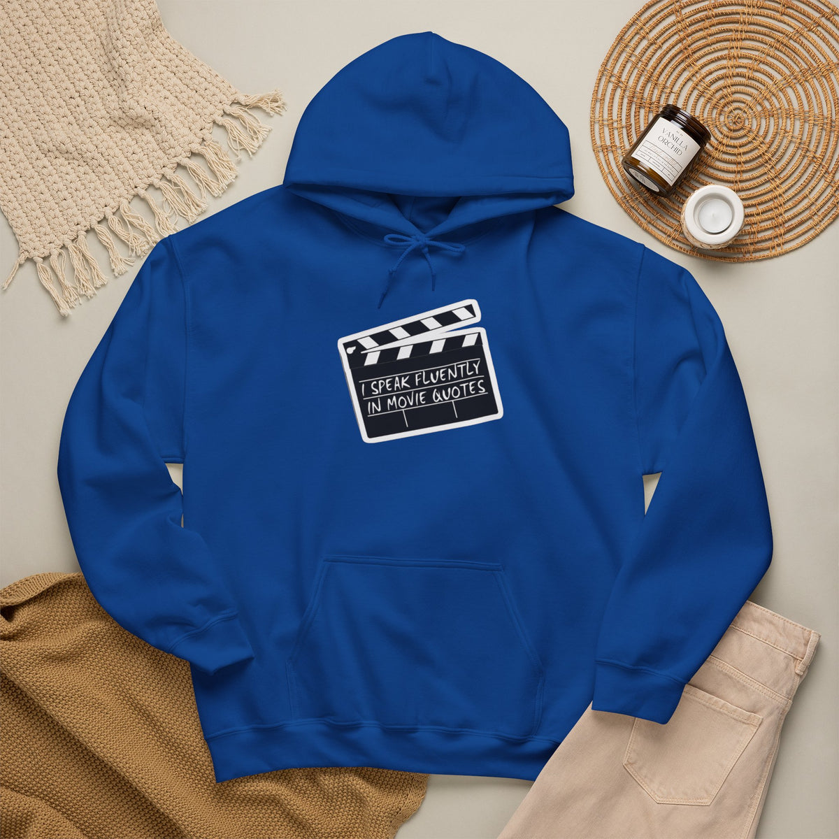 “Speak Fluent in Movie Quotes” Movie Lover Hoodie