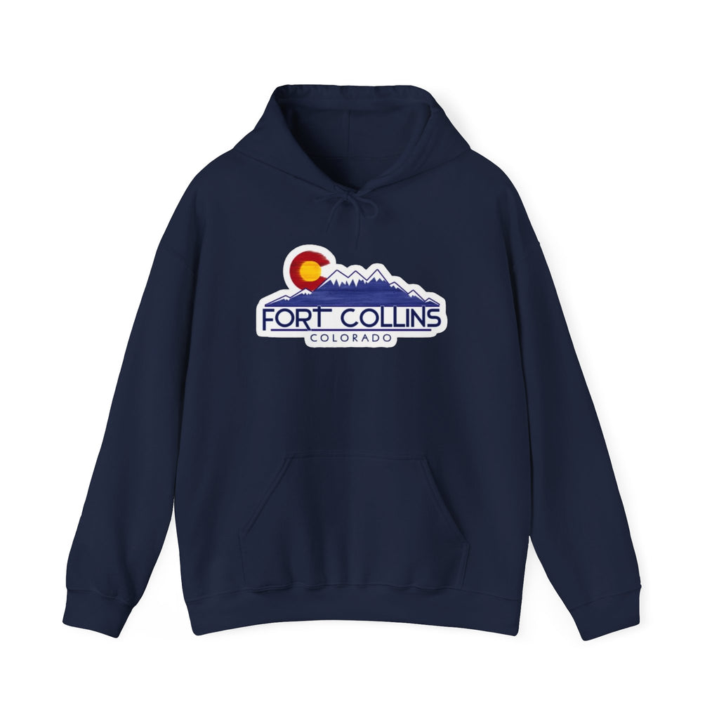 Fort Collins Colorado Mountain Logo Hoodie