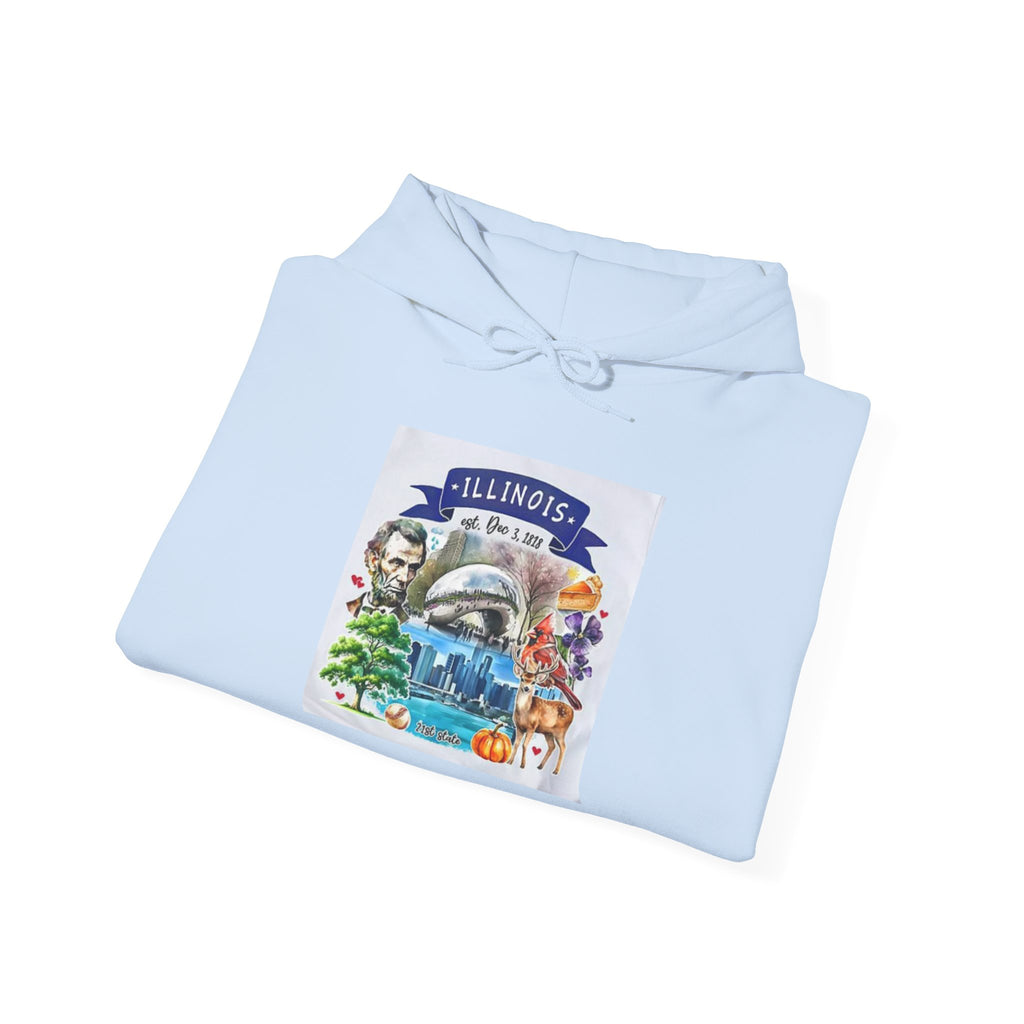 llinois State Themes and Landmarks Hoodie