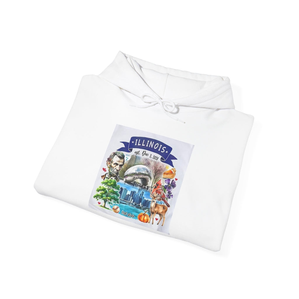 llinois State Themes and Landmarks Hoodie
