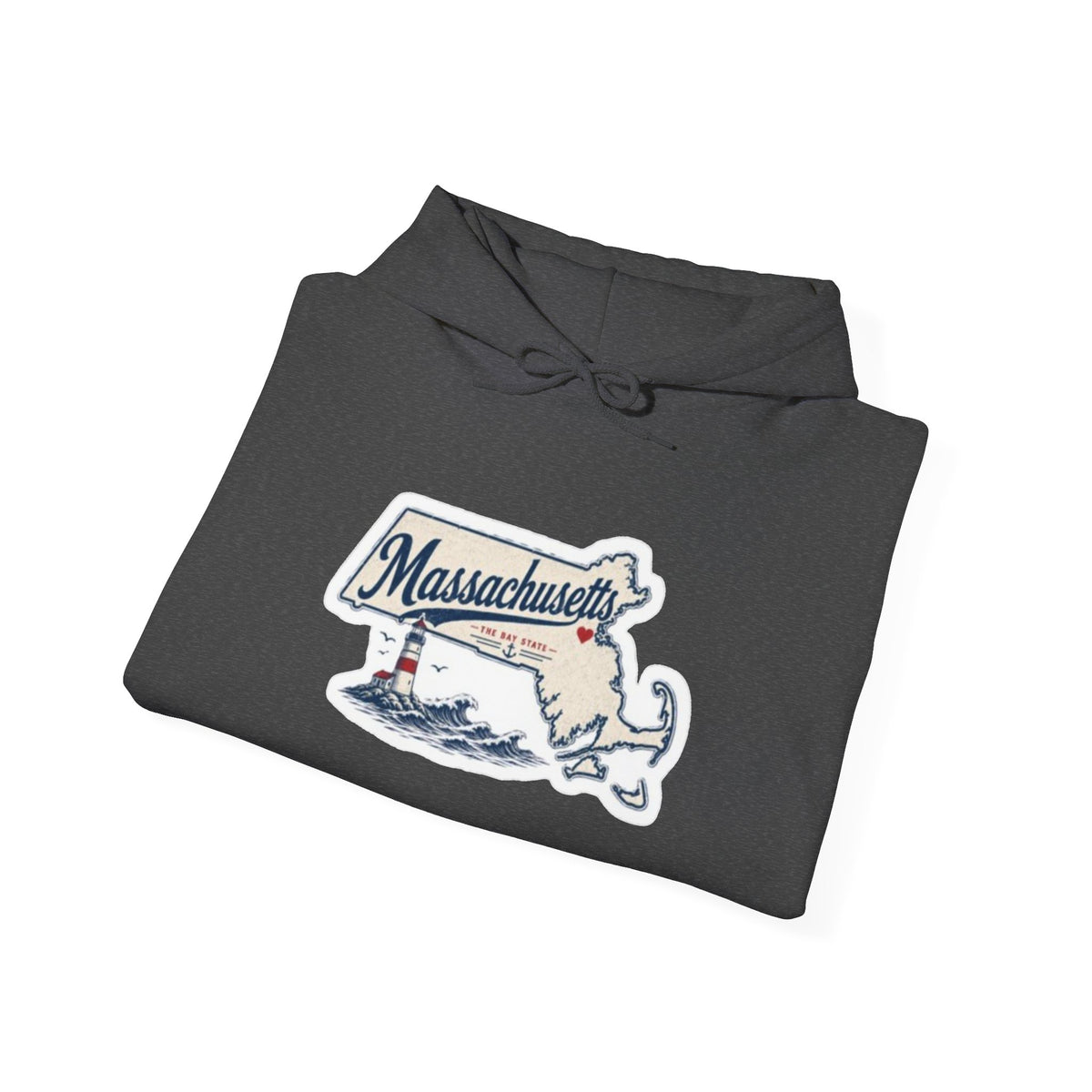 Massachusetts Map Souvenir Hoodie