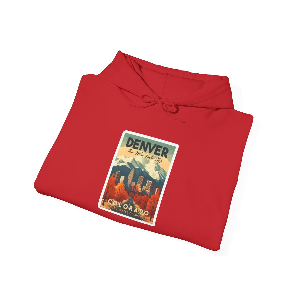 Denver Vintage Travel Poster Hoodie