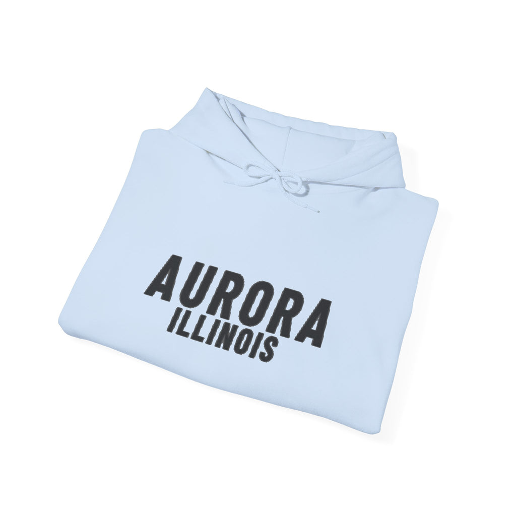 Aurora Illinois Text Hoodie