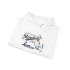 Massachusetts Map Souvenir Hoodie
