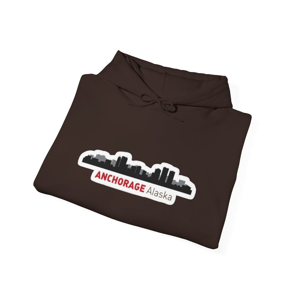 Anchorage Alaska Skyline Hoodie