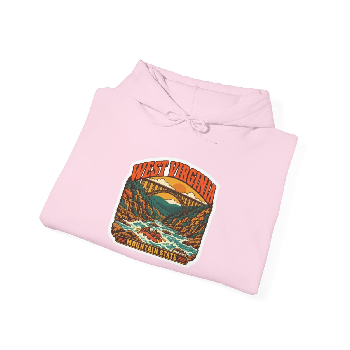 West Virginia Mountain Landscape Hoodie