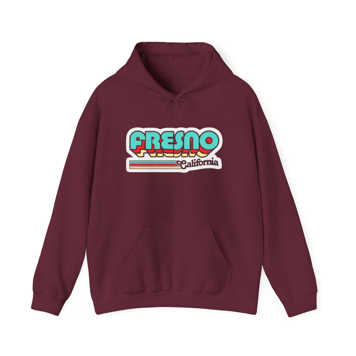Fresno California Retro Graphic Hoodie