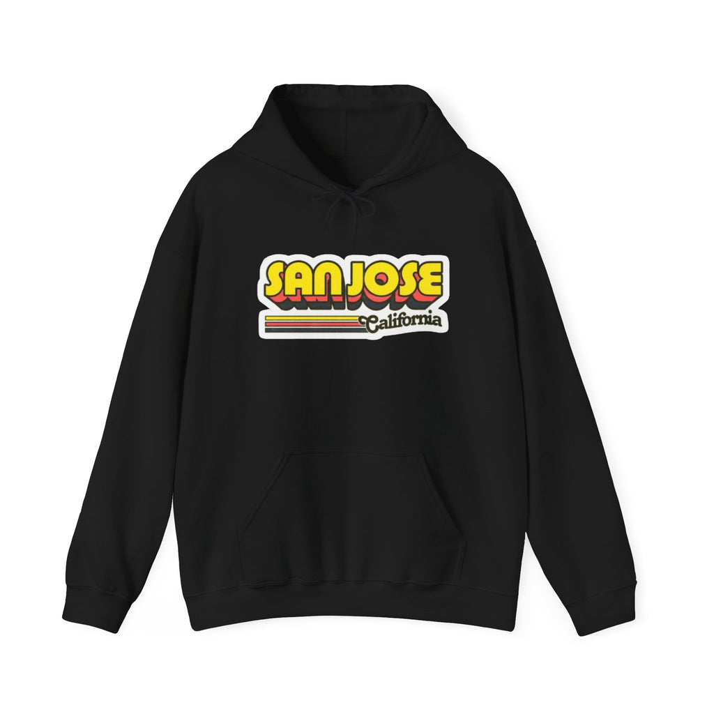 San Jose California Retro Graphic Hoodie