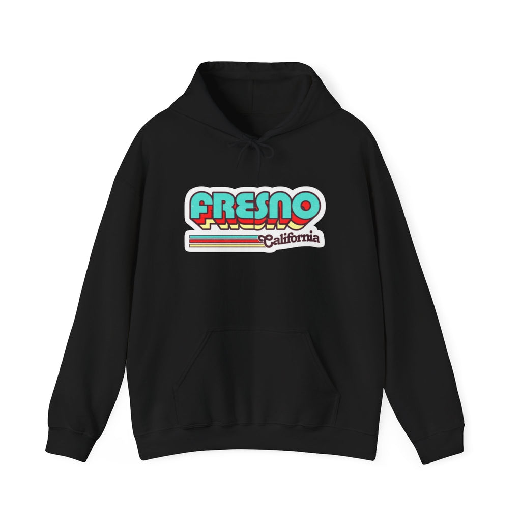 Fresno California Retro Graphic Hoodie