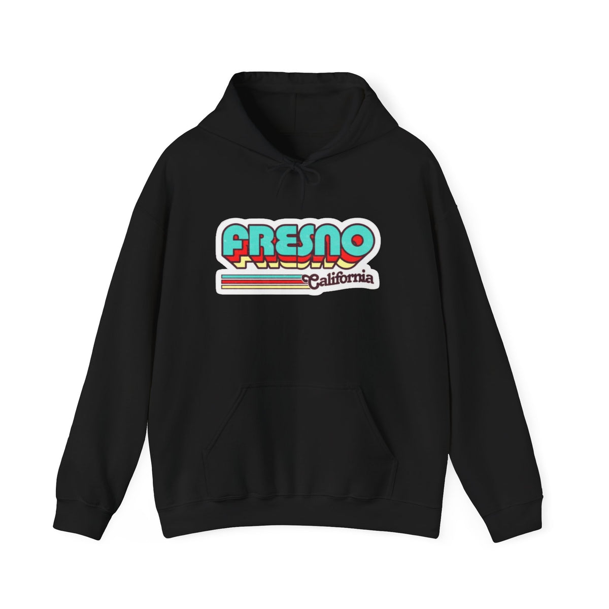 Fresno California Retro Graphic Hoodie