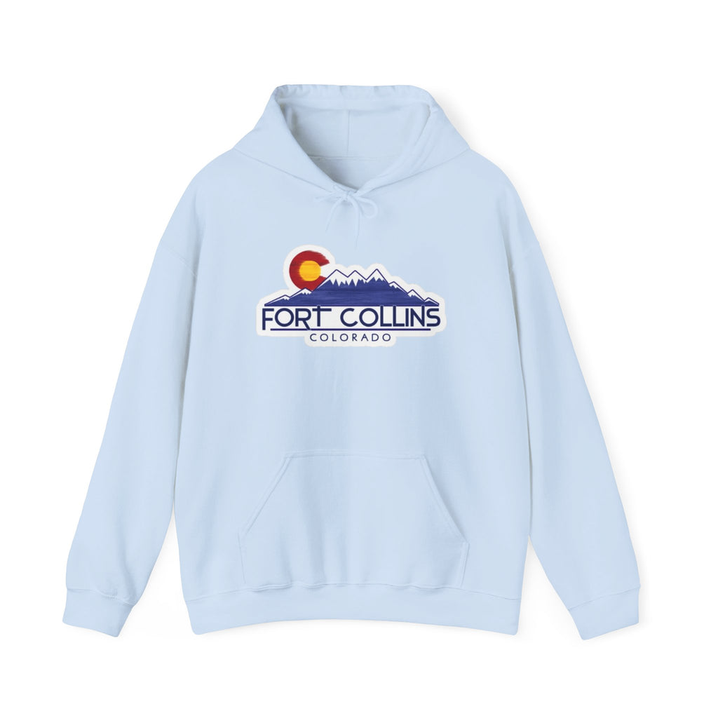 Fort Collins Colorado Mountain Logo Hoodie