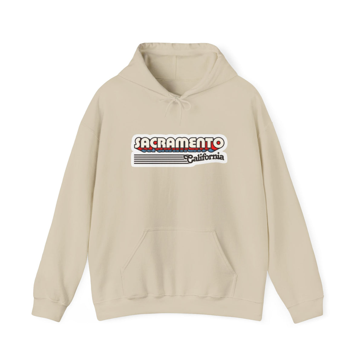 Sacramento California Retro Graphic Hoodie