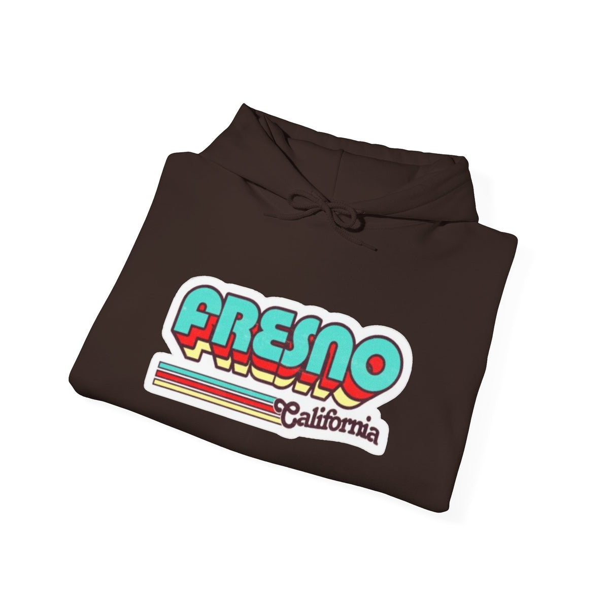Fresno California Retro Graphic Hoodie
