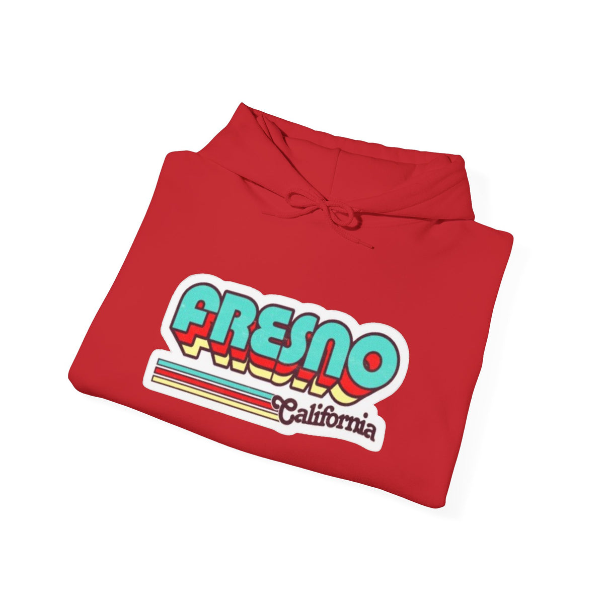 Fresno California Retro Graphic Hoodie