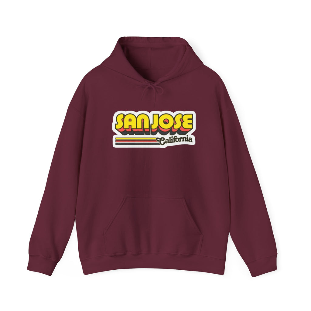 San Jose California Retro Graphic Hoodie